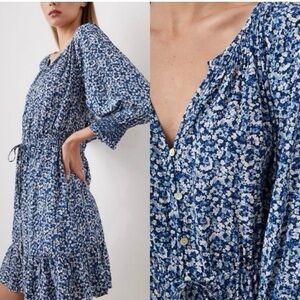 Rails Blue Floral Eliza Dress in Ice Chrysanthemum